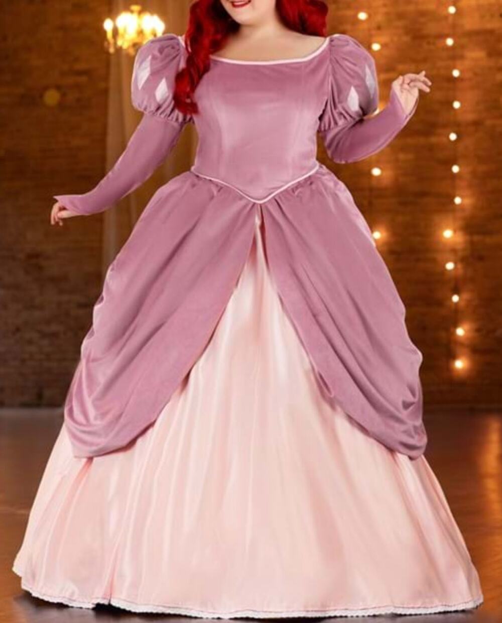 NWT-Disney The Little Mermaid Pink Ariel Dress Size 4X